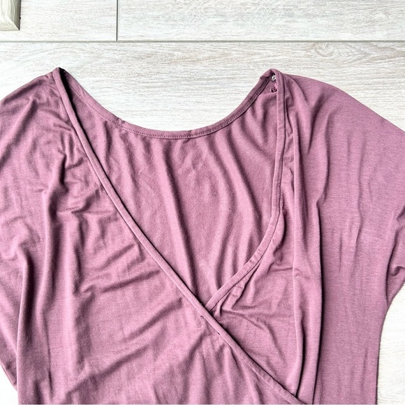 Aritzia Babaton Burgundy Open Back Stretchy Jersey Dress - Picture 10 of 14